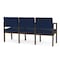Lesro Lenox 3 Seat Tandem Seating W/ Arms, 64.5 in W 24.5 in L 32 in H LS3103 - alternate 3